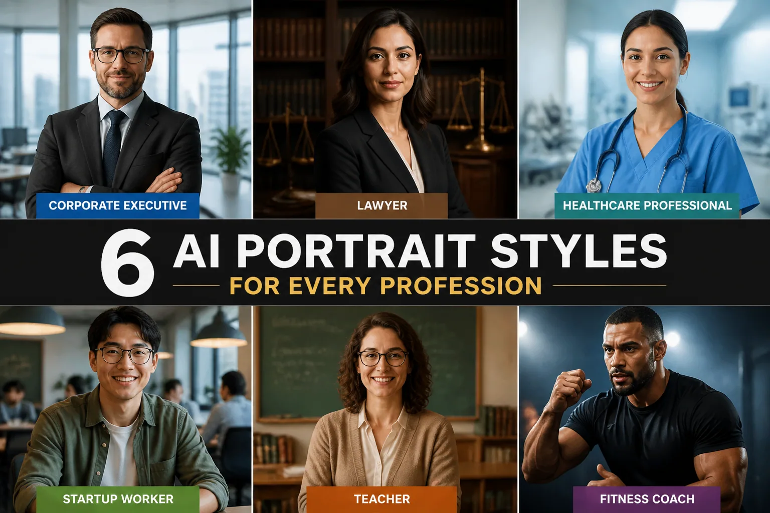 AI Styles in Your 9–5: How to Choose the Right Portrait Look for Your Profession