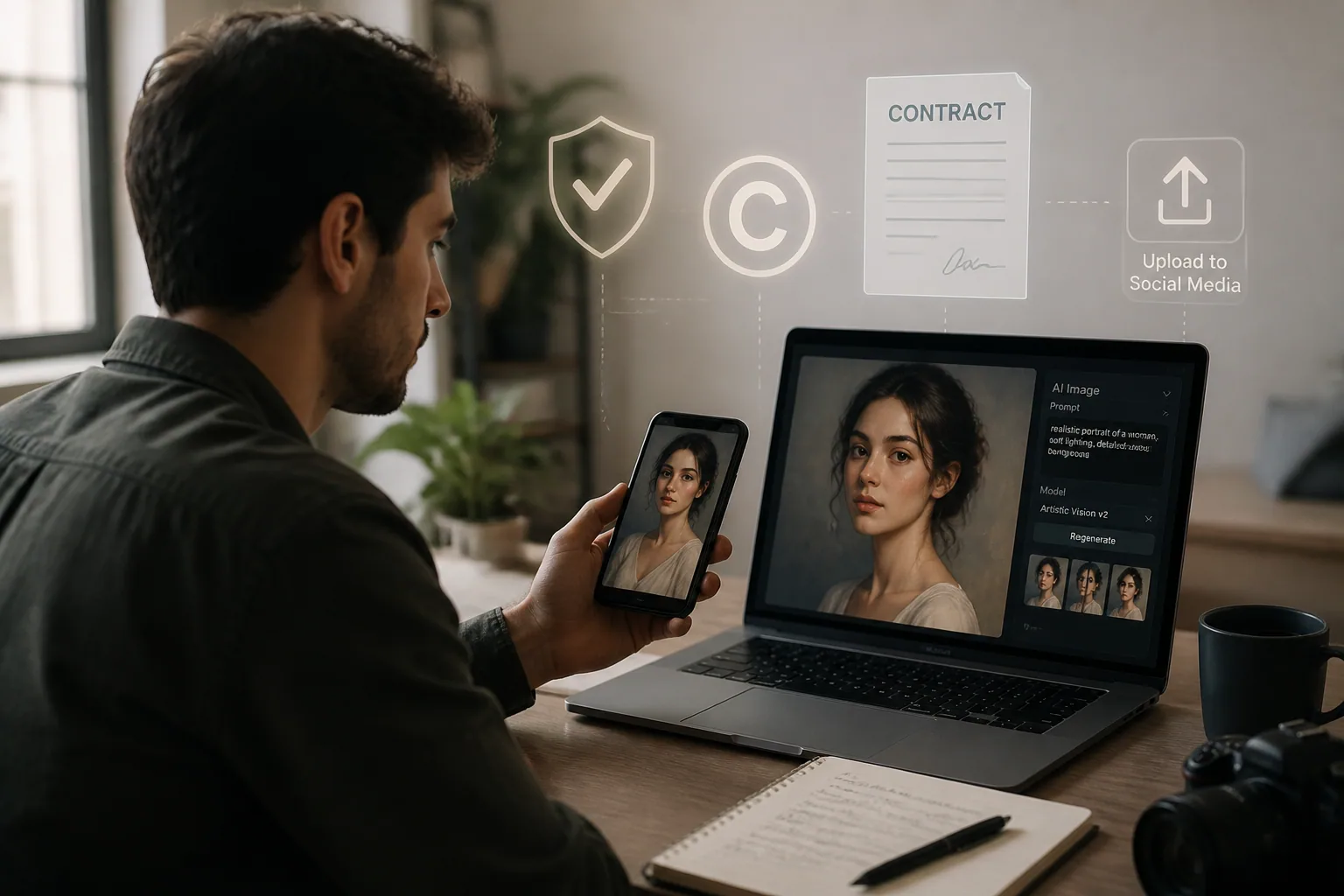 How to Legally Share Your AI Portraits: Rights, Licenses & Safe Posting