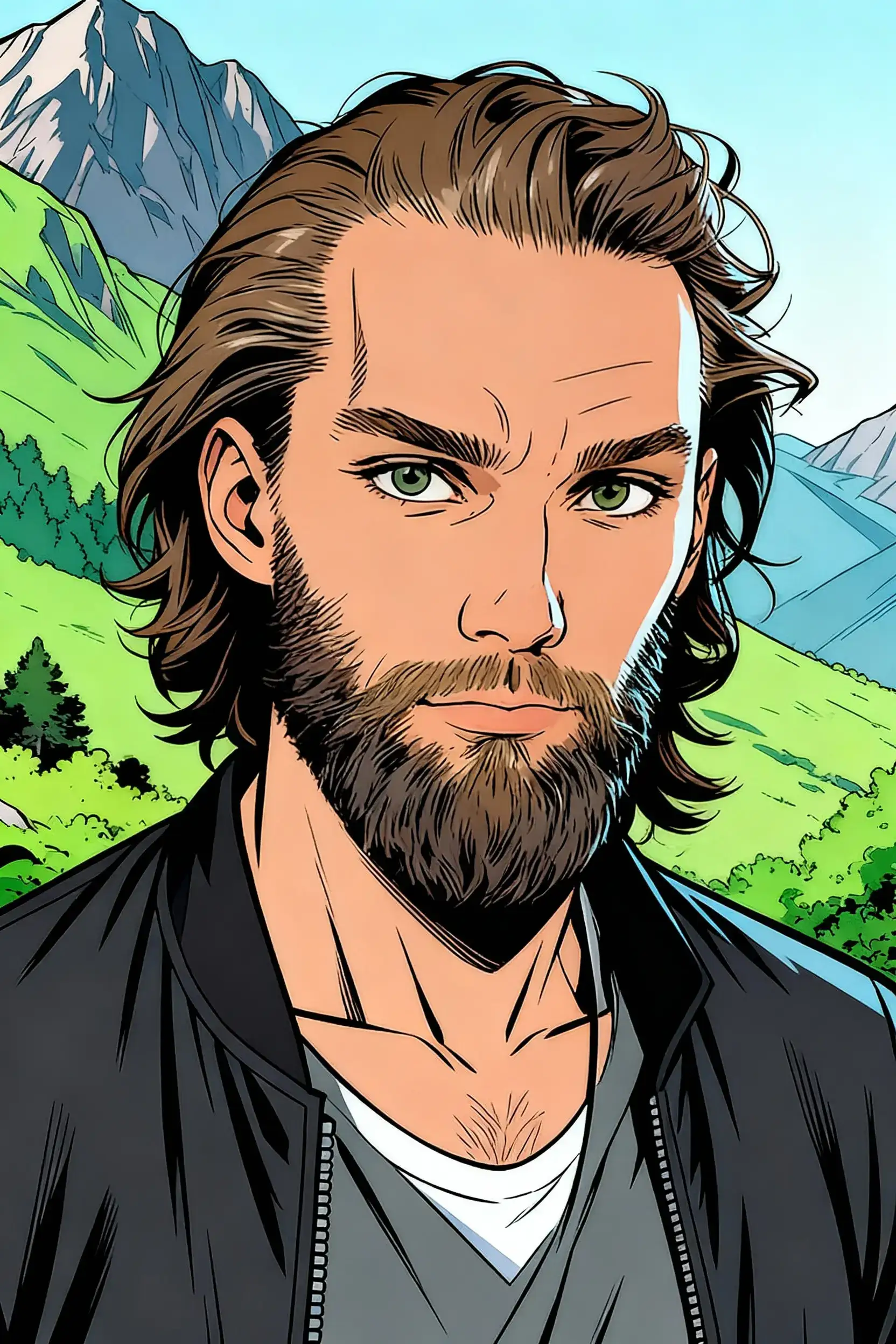 Comic Book Star AI Portraits AI portrait for man
