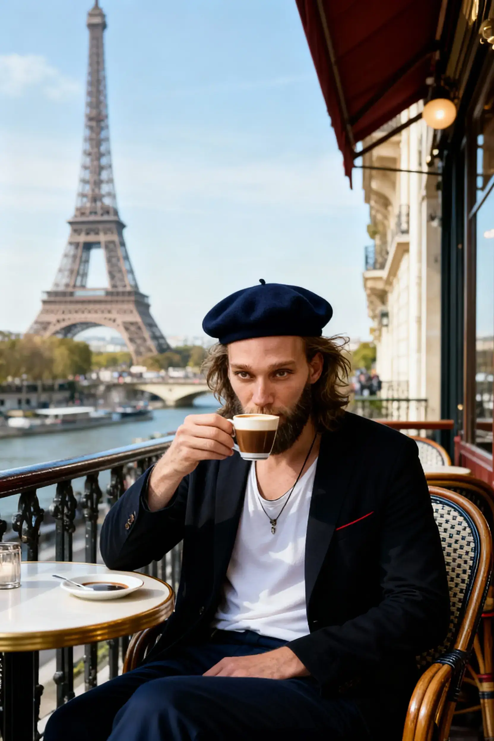 Parisian Chic AI Portraits AI portrait for man