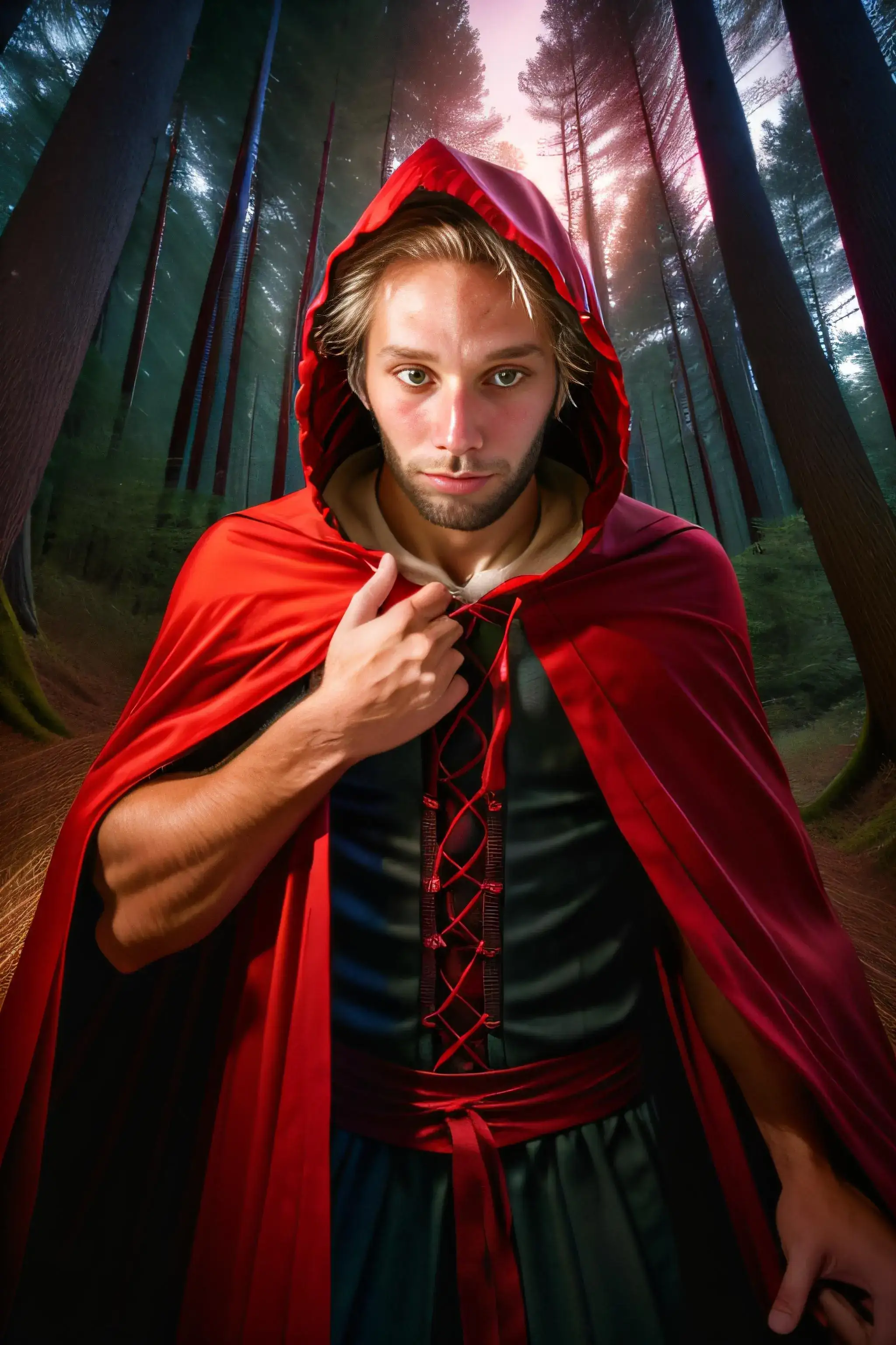 See yourself as Red Riding Hood with AI