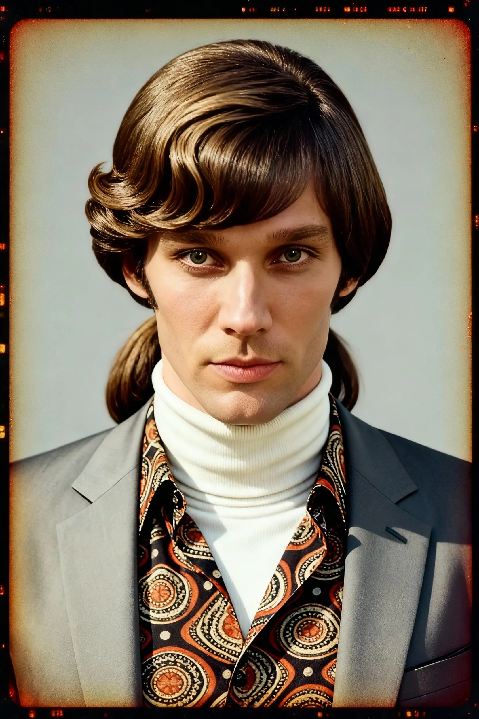 Selfie AI man portrait style Sixties generated with the mobile app