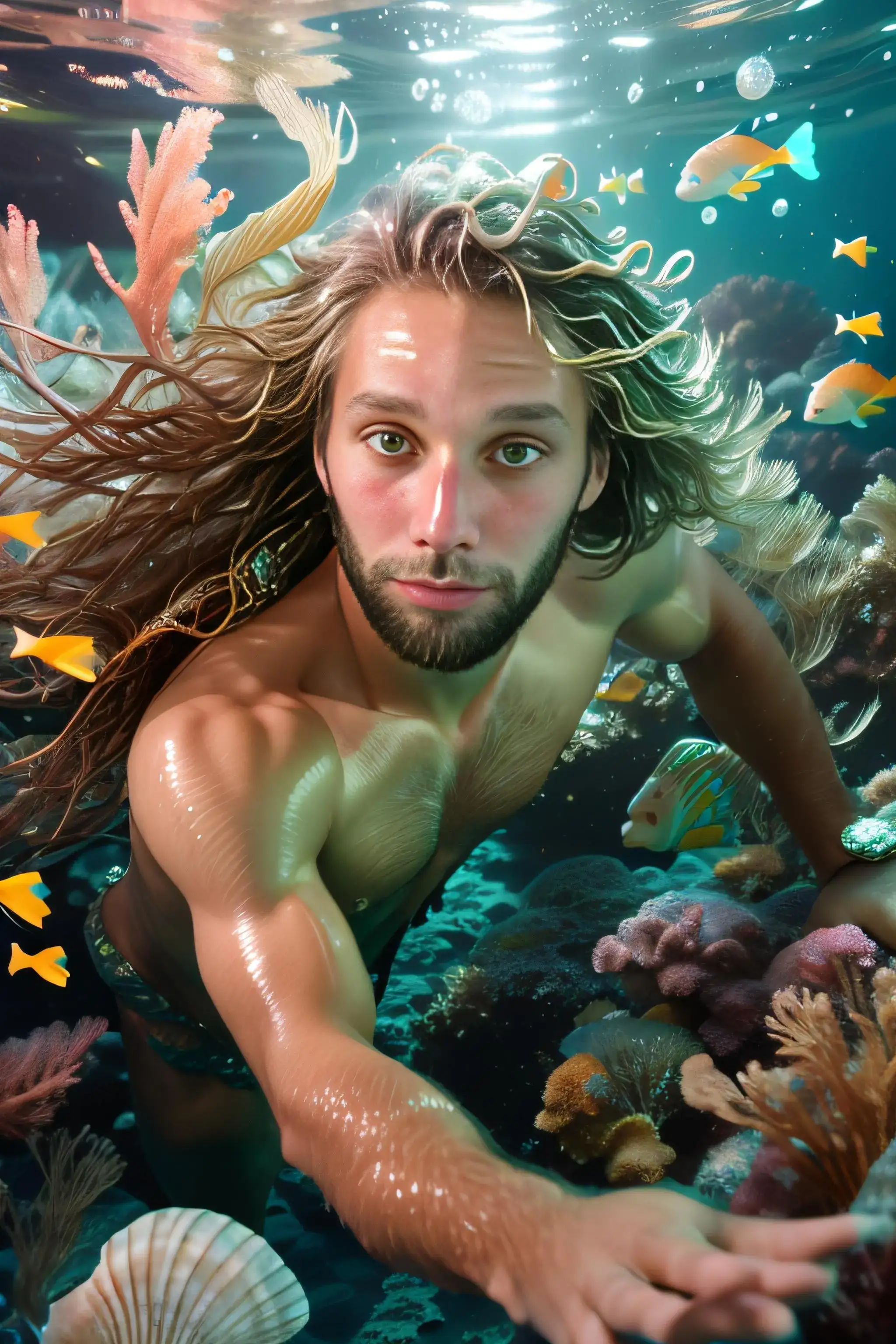 The Little Mermaid AI Portrait for Men