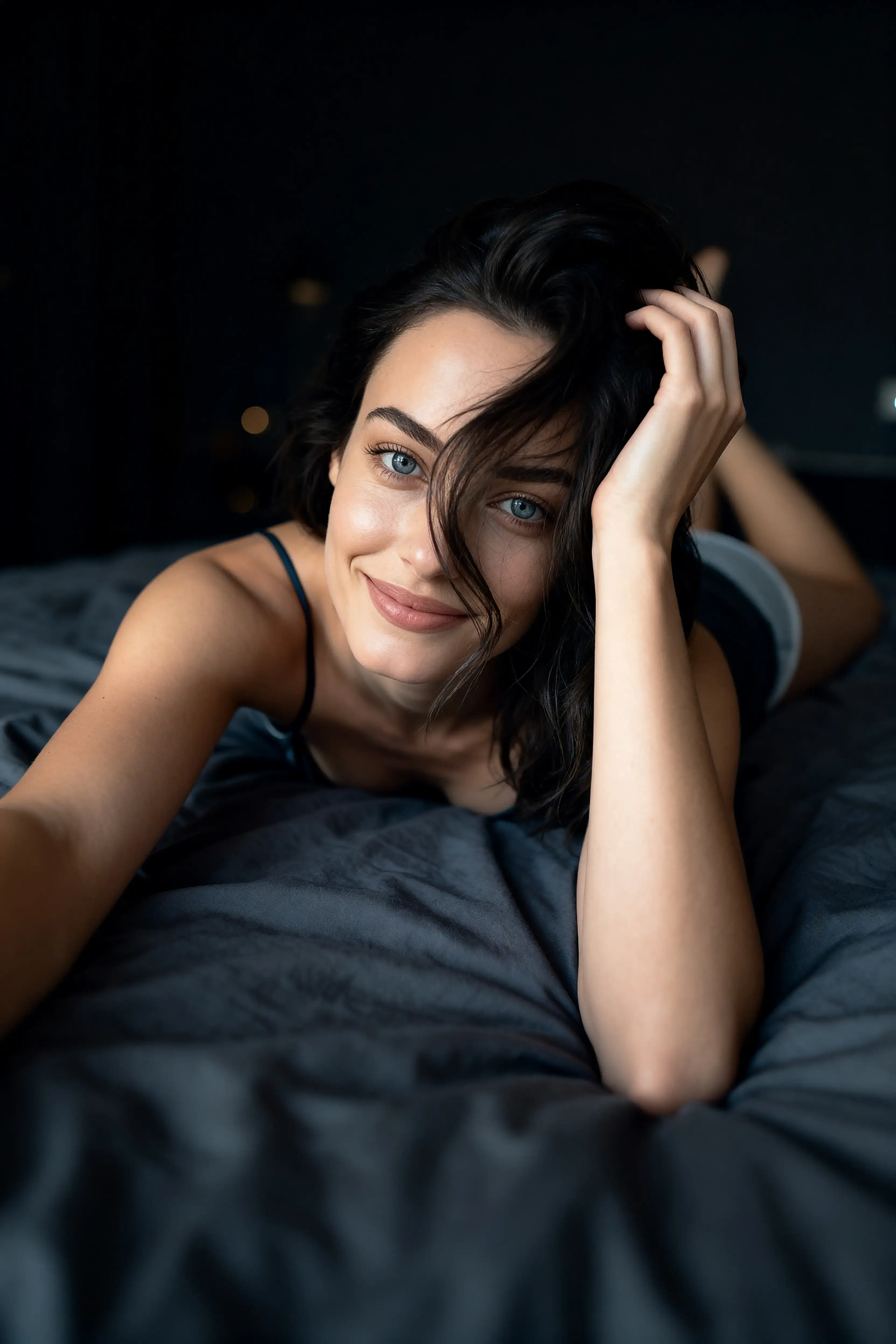 Bed Selfie AI Portrait for Women