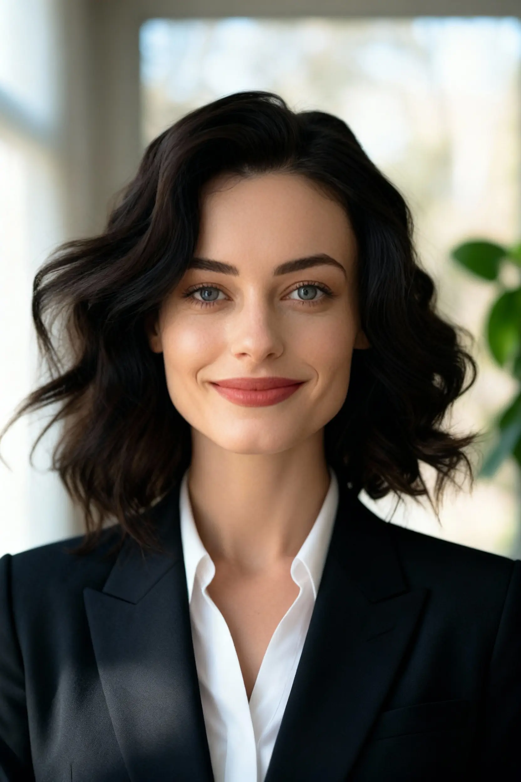 Selfie AI woman portrait style Business generated with the mobile app