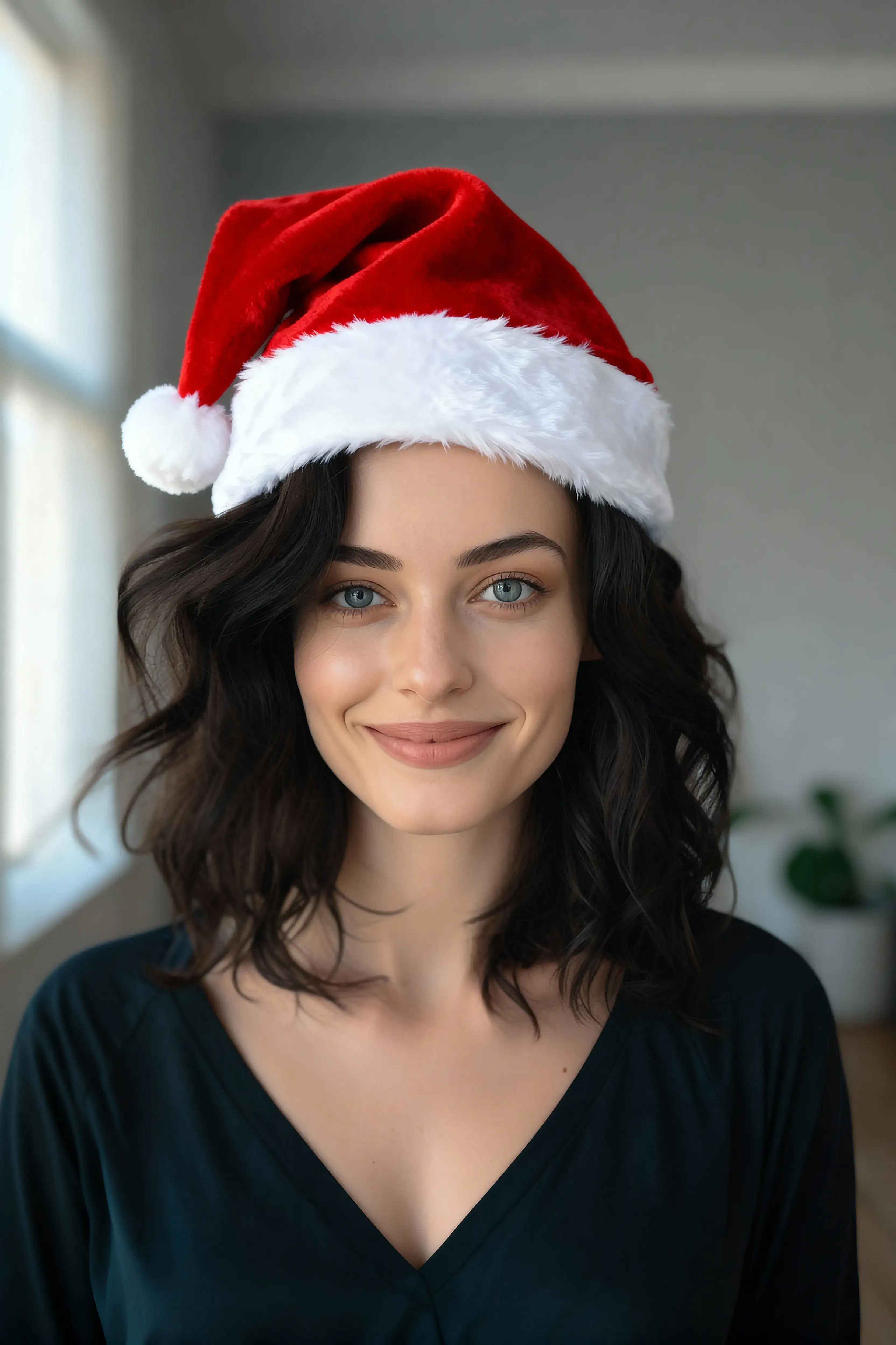 Christmas Hat style portrait