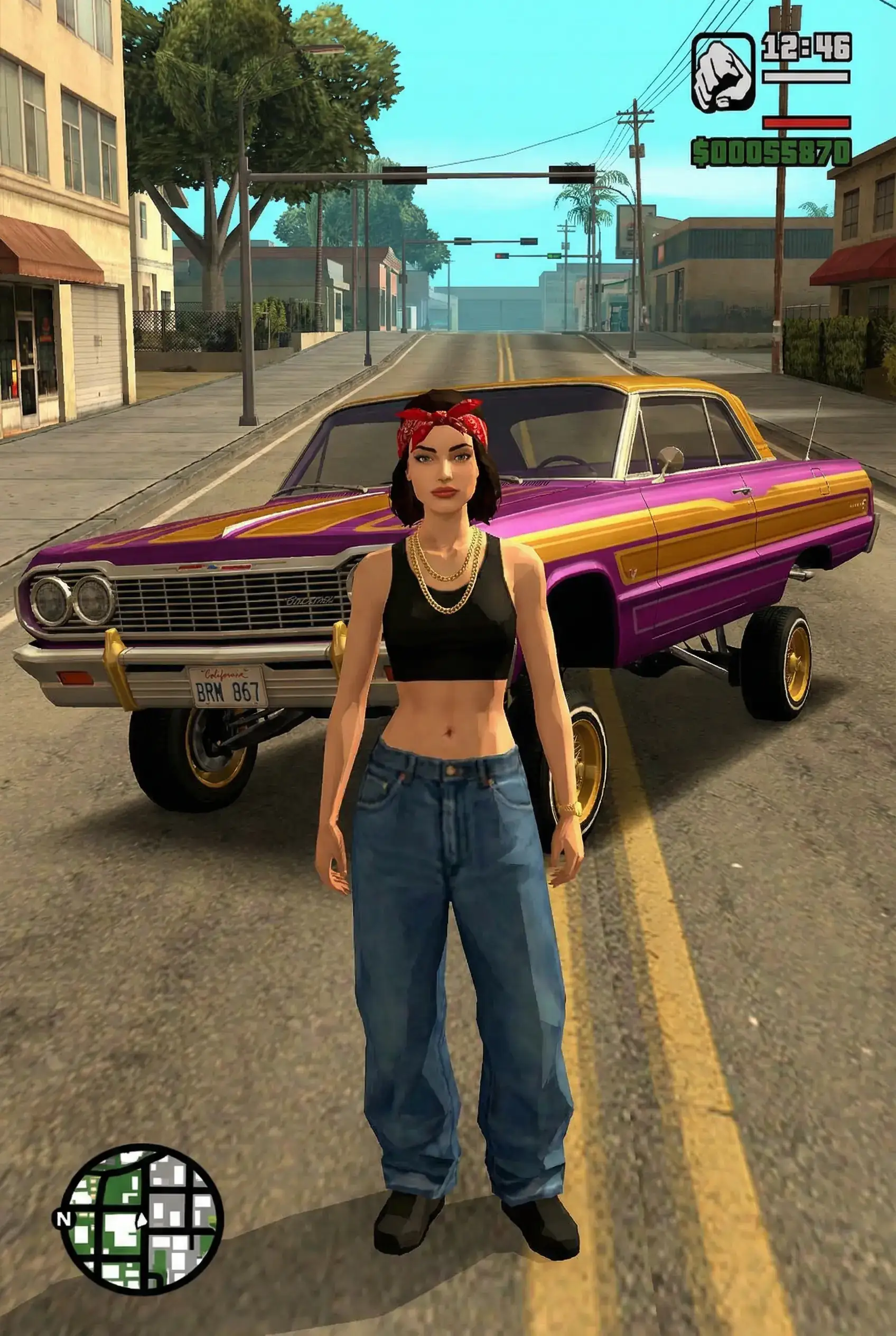 Grand Theft Auto™ style portrait