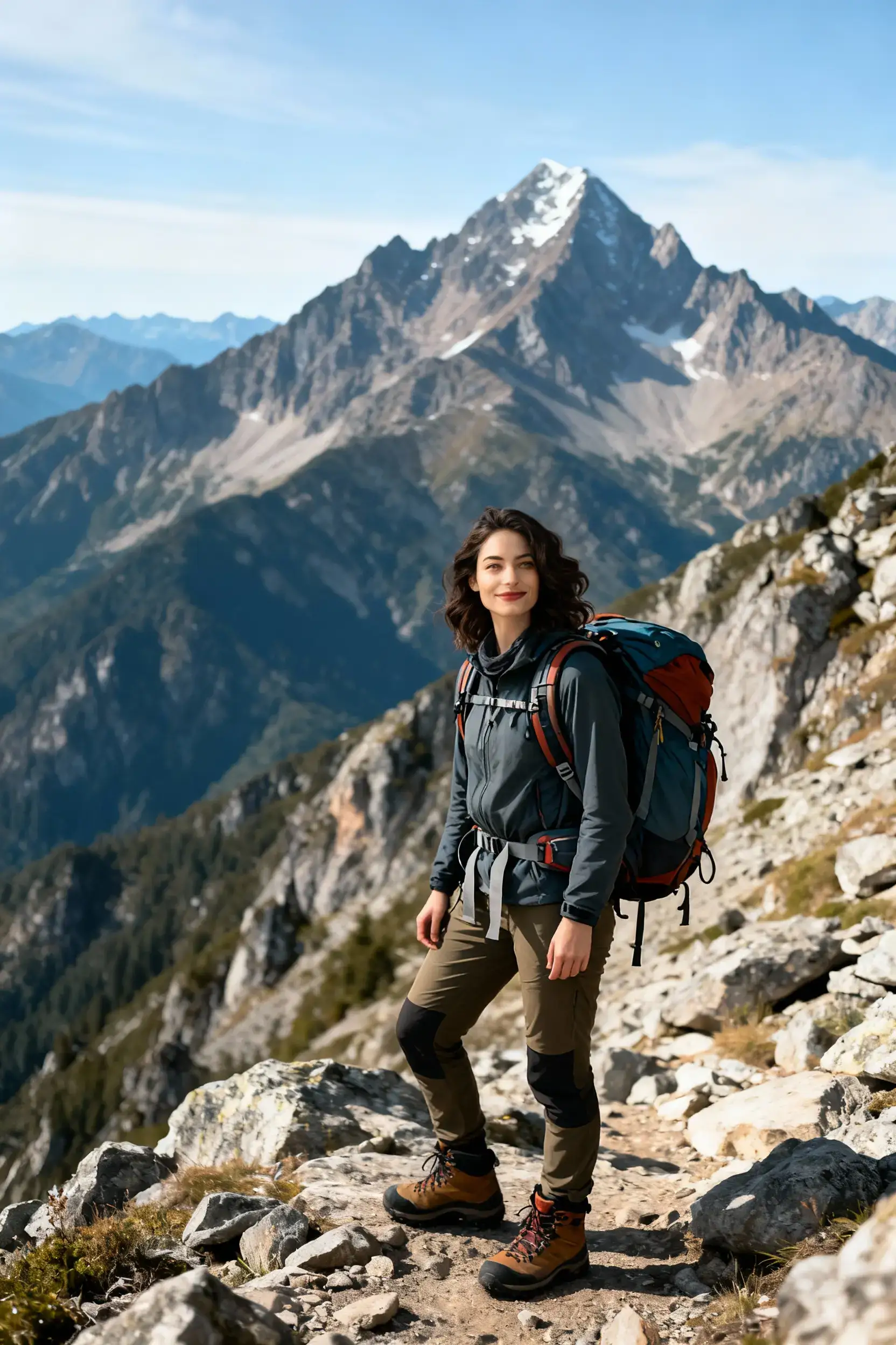 Mountain Explorer style portrait