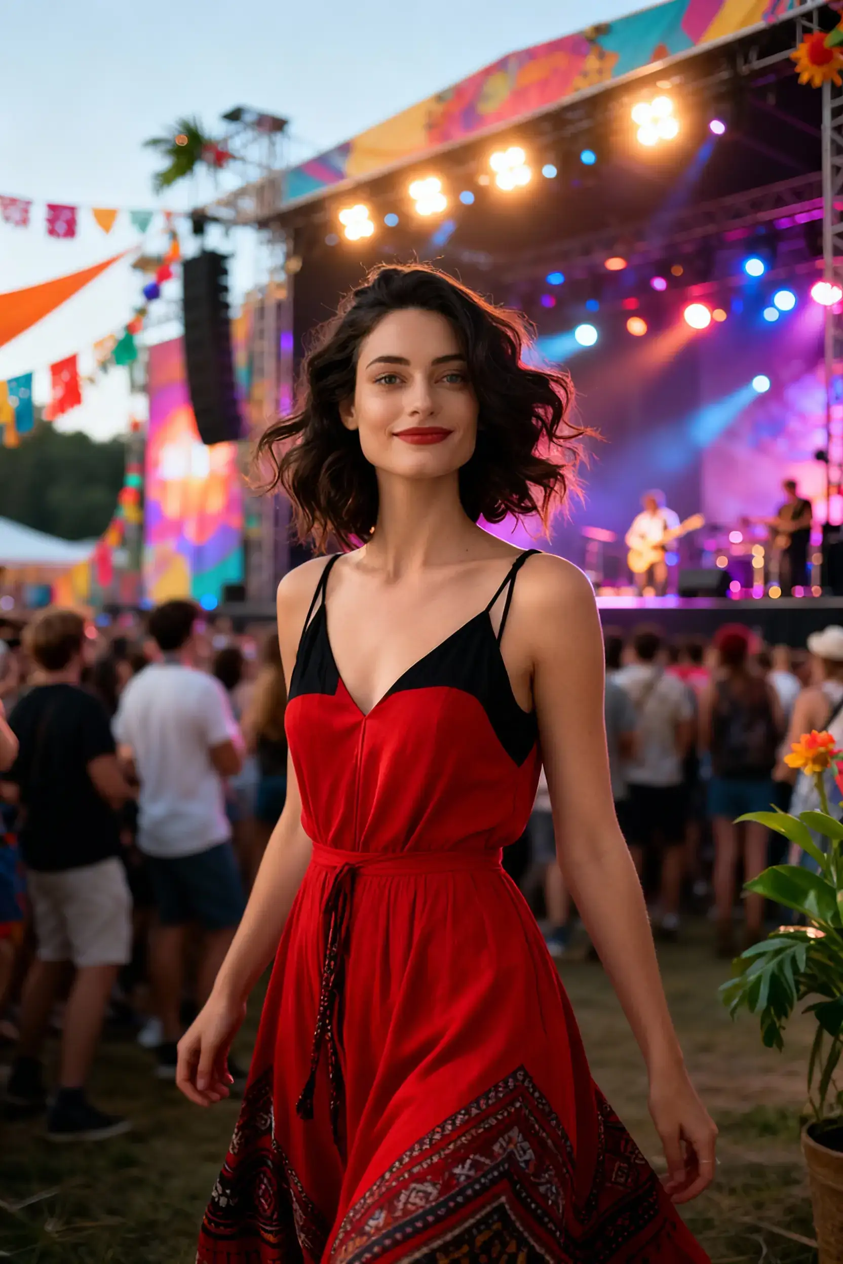 Festival Vibes style portrait