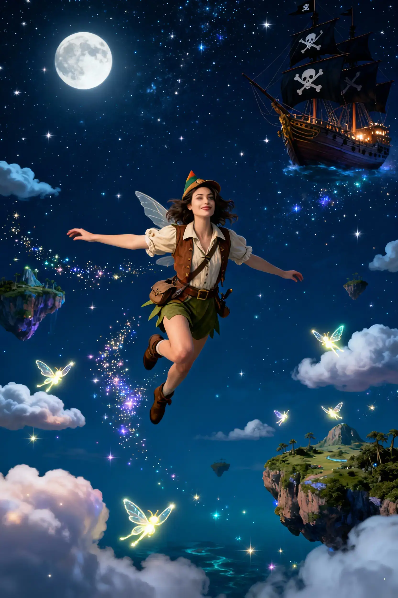 Peter Pan style portrait