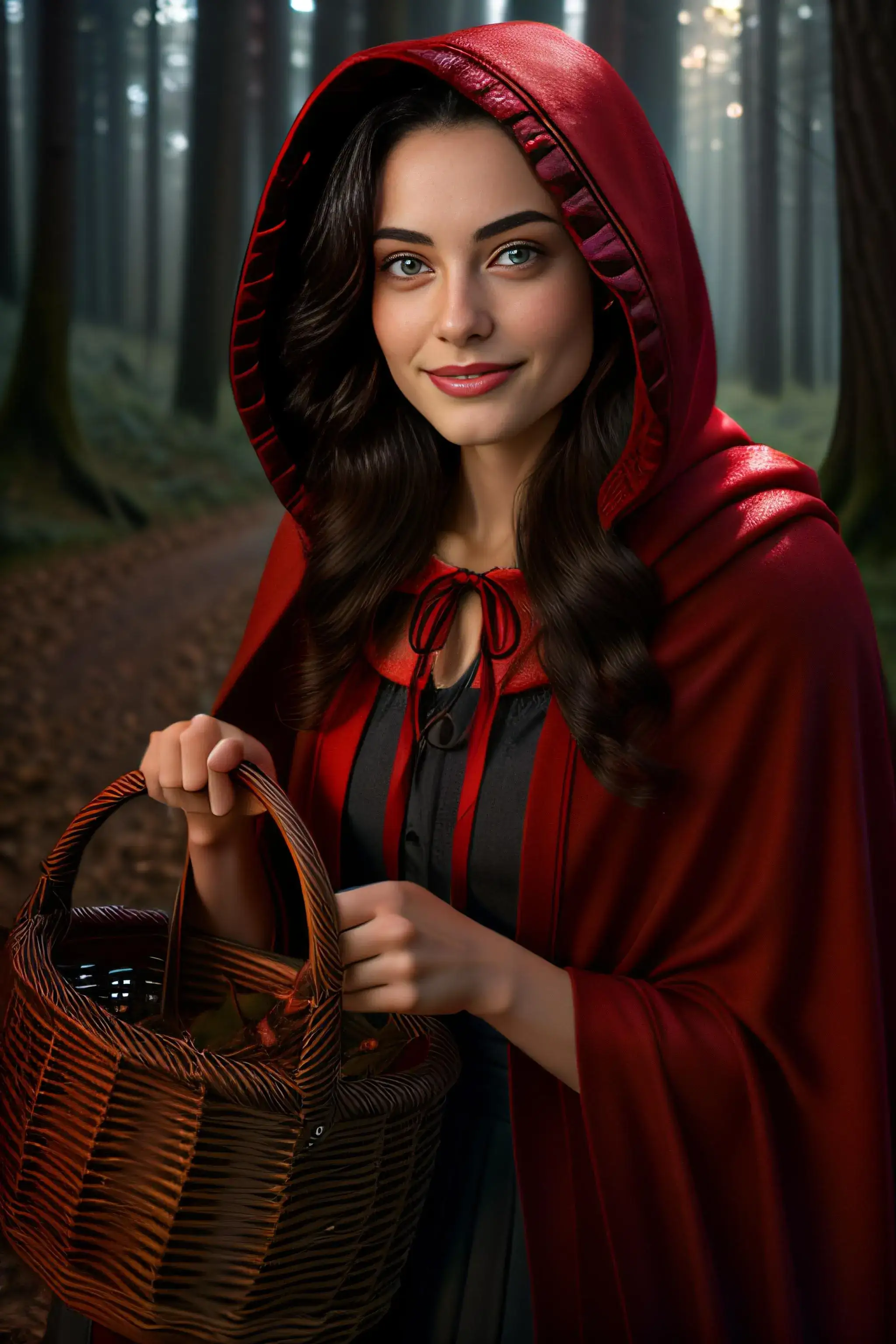 Red Riding Hood style portrait